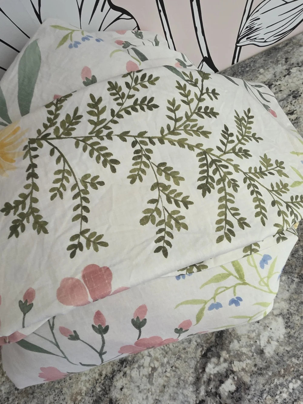 Charter Club Daisy Blooms King 3 Pc Duvet Cover