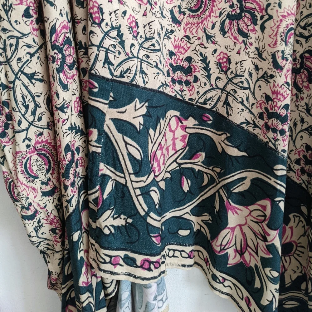 Chaser Oversized Boho Paisley Floral Tapestry Kimono