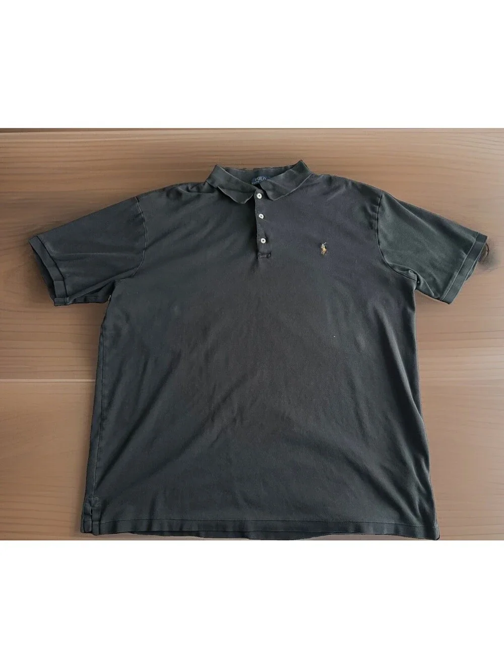Polo Ralph Lauren Soft Polo Shirt Size 2XLT Black Short Sleeve Pony Logo Tall