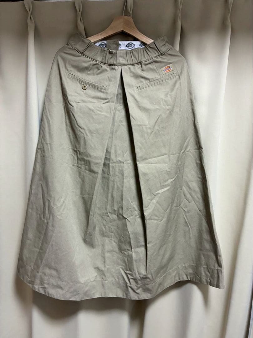 Dickies Flare Long Skirt Beige